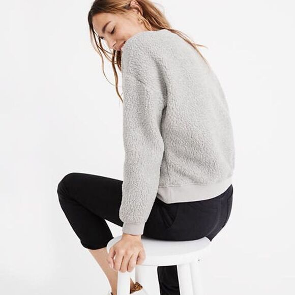 NWT Madewell Large CLUB SWEATSHIRT POLAR - Picture 2 of 8